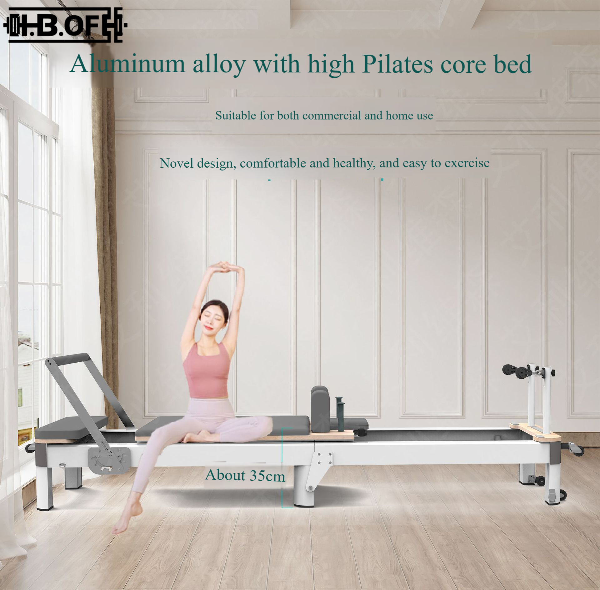 Yoga And Fitness Studio - Aluminum Alloy Heightened Folding Core Bed