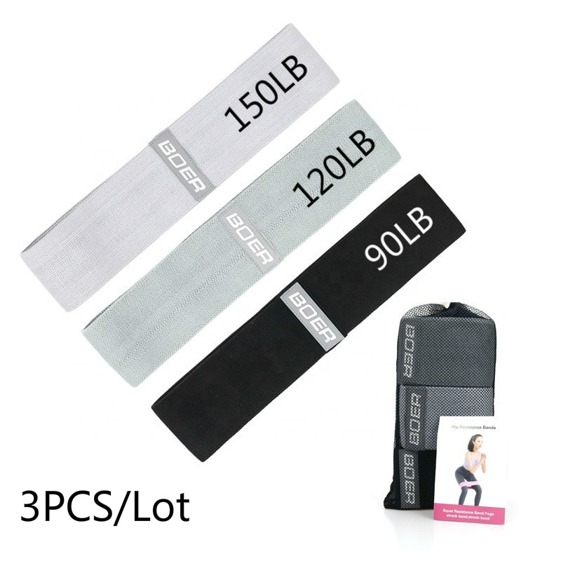 3PCS Women Men Fabric Resistan - đánh giá và giá Yoga Fitness Resistance Band