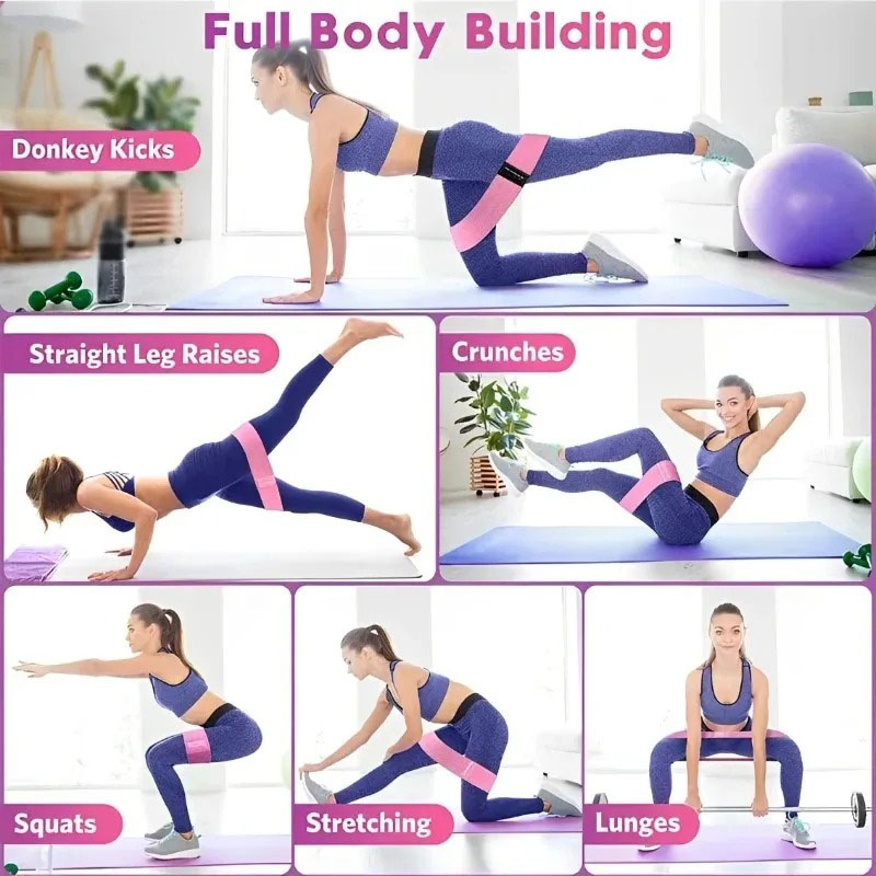 3Pcs Fabric Resistance Hip Boo - đánh giá và giá Yoga Fitness Resistance Band