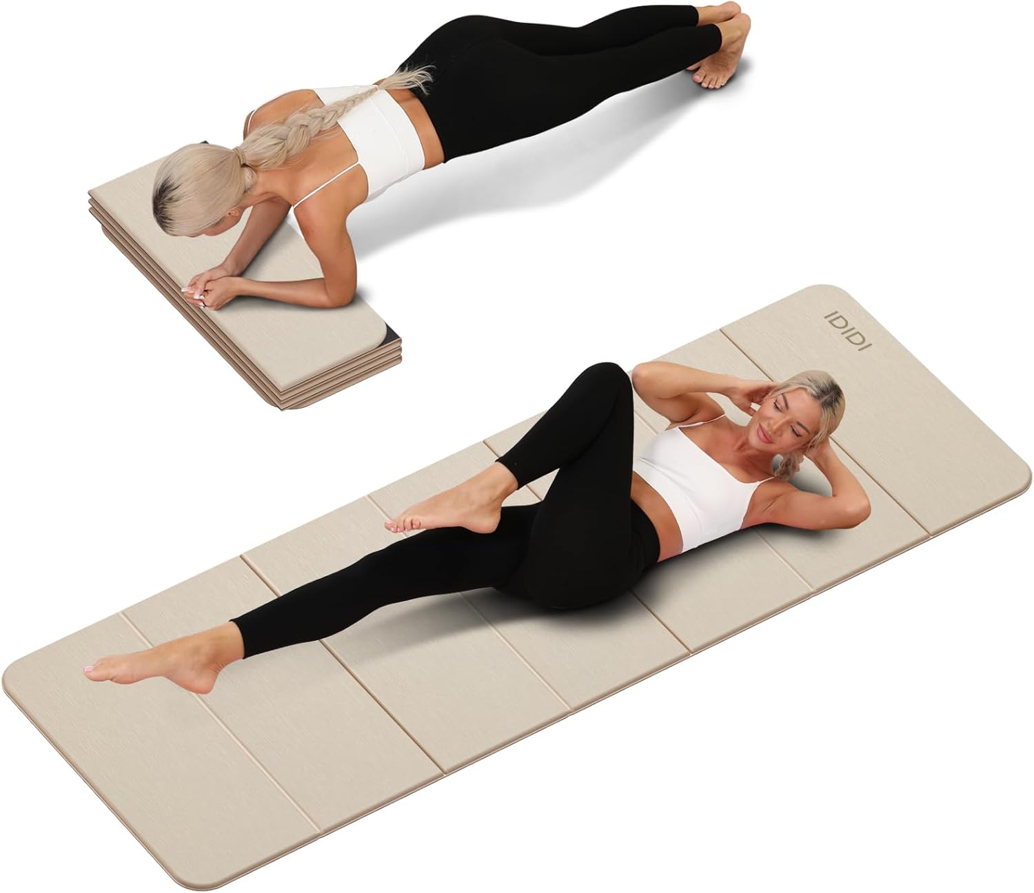 Foldable Yoga Mat Extra Thick  - đánh giá và giá Yoga Fitness Images