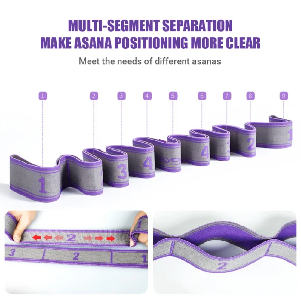 Multi-Section Elastic Yoga Res - đánh giá và giá Yoga Fitness Resistance Band