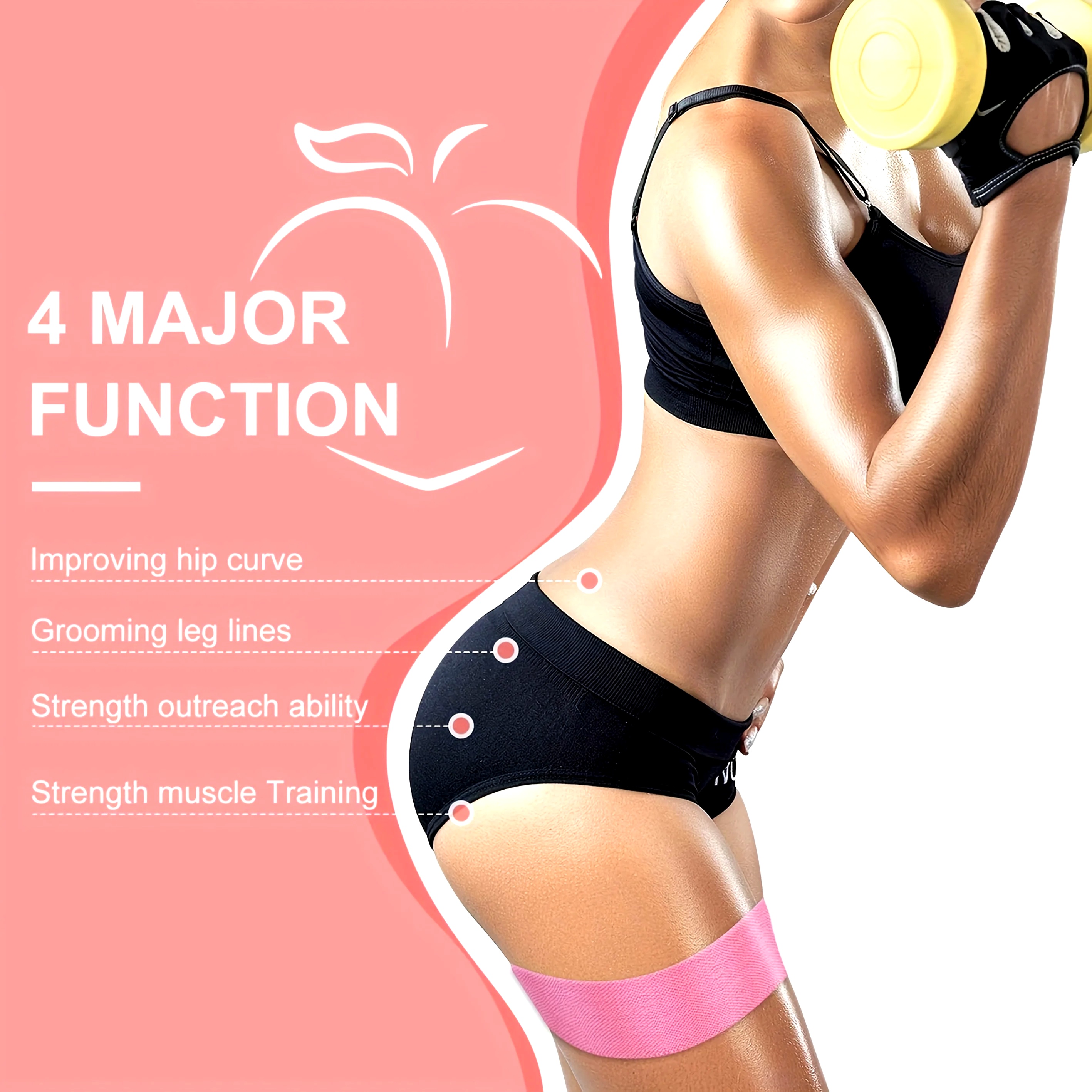 Fabric Resistance Hip Booty Ba - đánh giá và giá Yoga Fitness Resistance Band