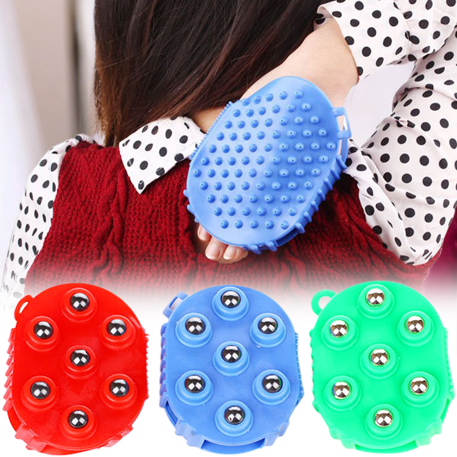 Silicone 7 Balls Body Massager - đánh giá và giá Shoulder Massage Ball
