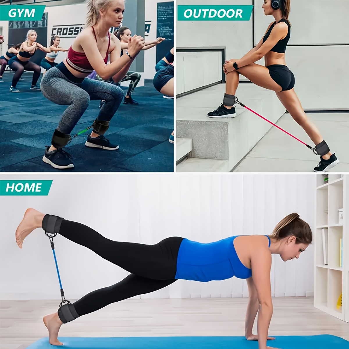 5pcs Ankle Resistance Bands |  - đánh giá và giá Yoga Fitness Resistance Band