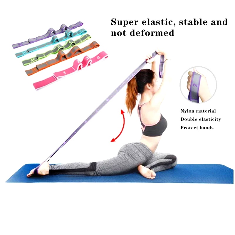 Yoga Pull Strap Belt Polyester - đánh giá và giá Yoga Fitness Resistance Band