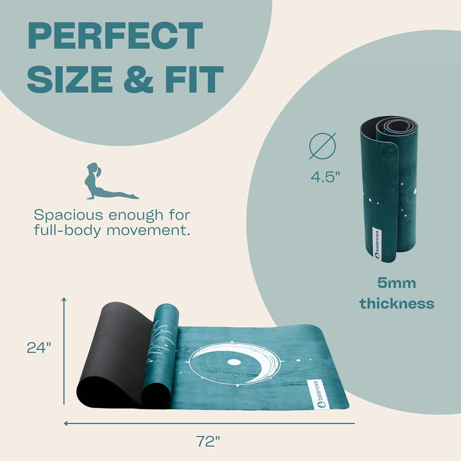 Non Slip Yoga Mat with Strap 5 - đánh giá và giá Yoga Fitness Images