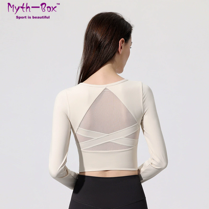 Women Yoga Shirts With Pad Lon - đánh giá và giá Yoga Fitness Qc