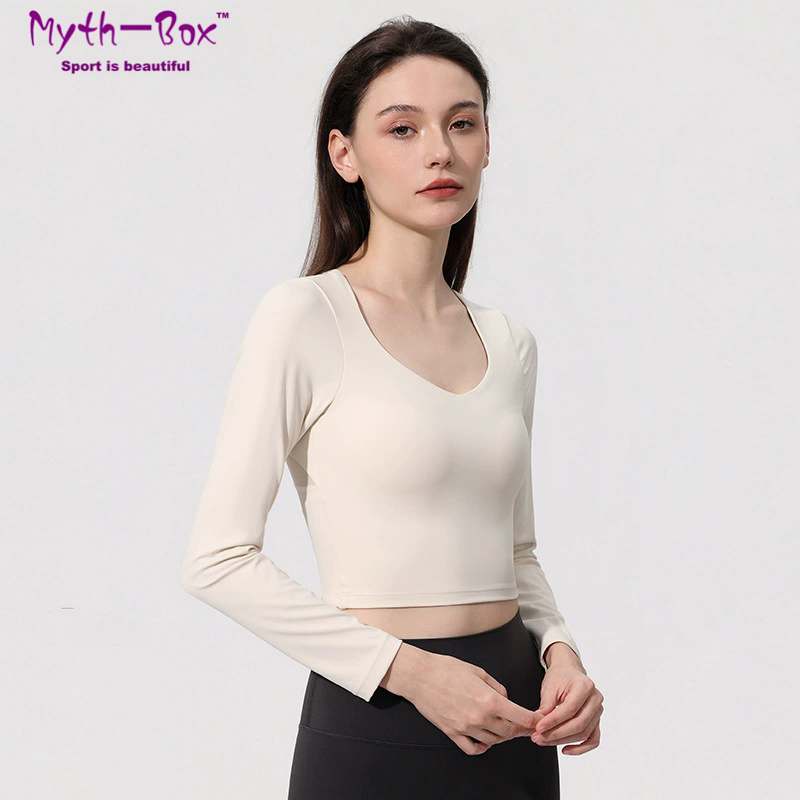Women Yoga Shirts With Pad Lon - đánh giá và giá Yoga Fitness Qc