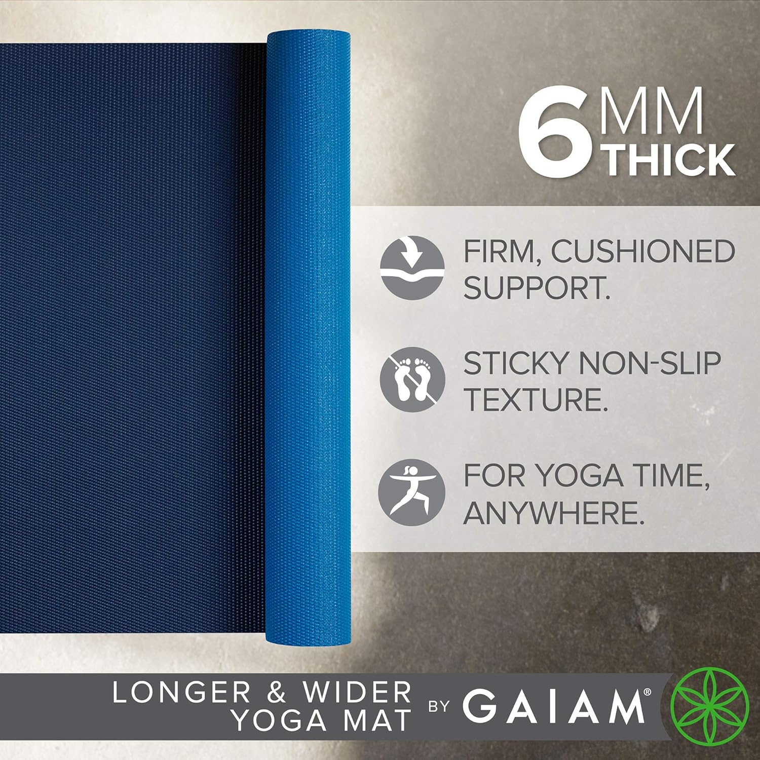 Non Slip Yoga Mat, Solid Color - đánh giá và giá Yoga Fitness Images