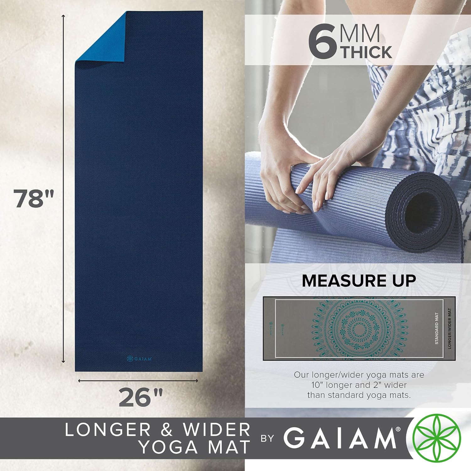 Non Slip Yoga Mat, Solid Color - đánh giá và giá Yoga Fitness Images