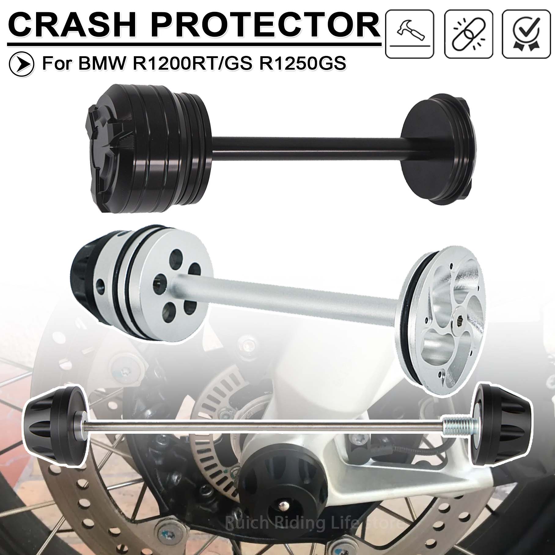 For BMW R1200 R1250 RT GS LC A - đánh giá và giá Core Slider