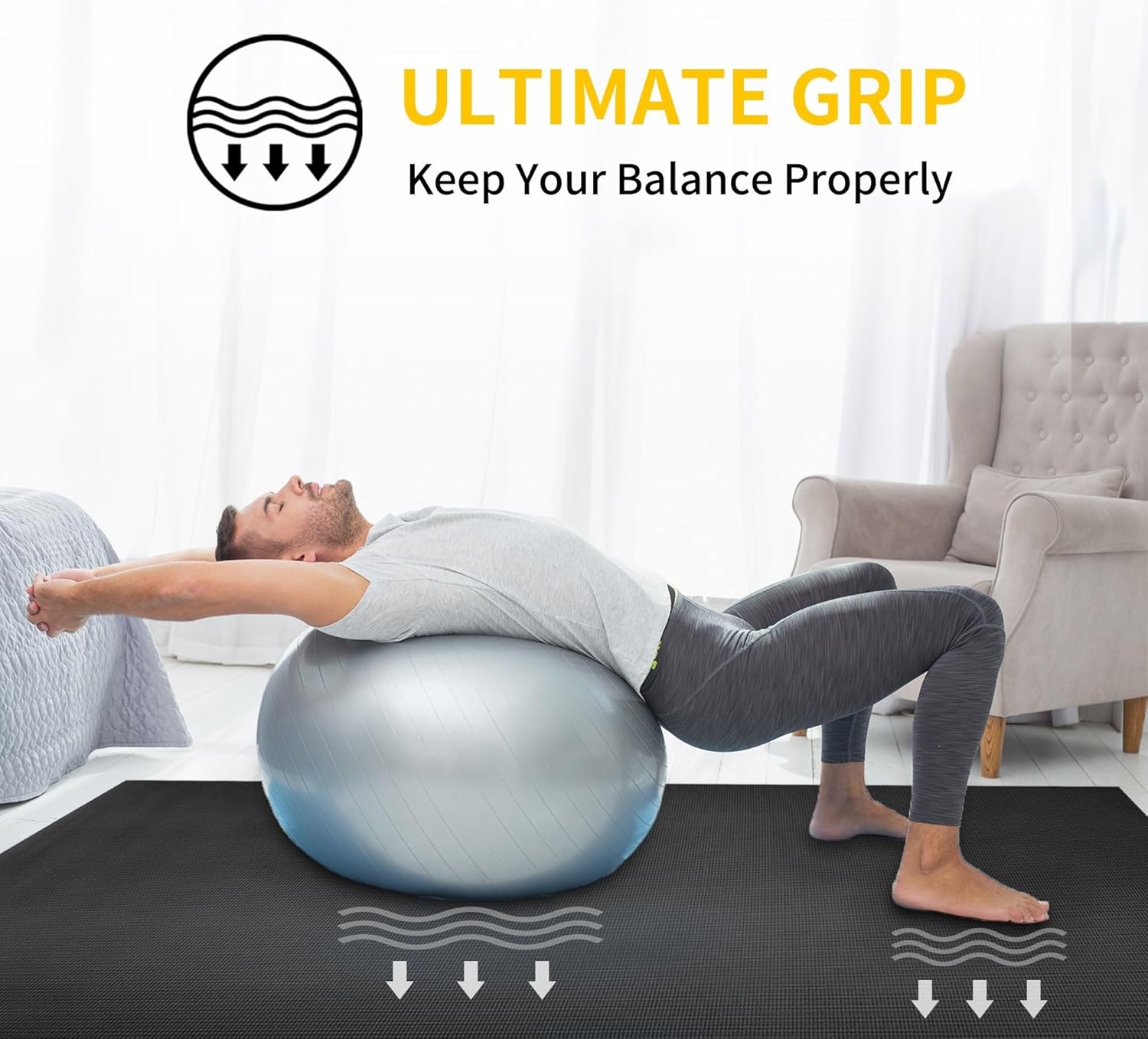 Extra Long Yoga Mat 72x48in, N - đánh giá và giá Yoga Fitness Images